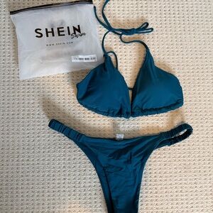 SHEIN Teal Bikini Set